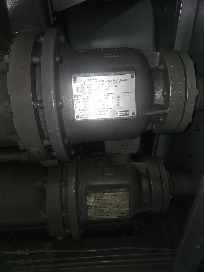 Used 450 Hp Atlas Copco ZR5 Oil Free 2050 CFM Rotary Screw Air Compressor - 34208 Hours