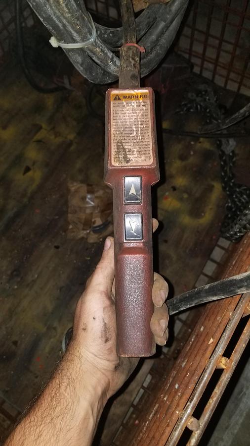 Used 2 Ton Bushman 12' Span Adjustable Height Portable Gantry Crane & Electric Hoist