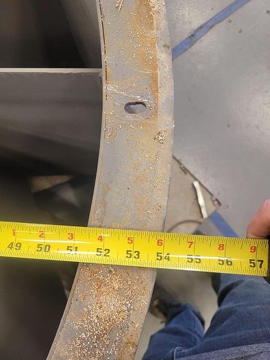 Used Hartzell 48” 20 HP Belt Drive Axial Ventilation Fan 49,000 CFM Flow Rating