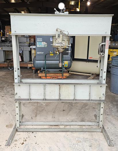 Used 50 Ton Dake Mechanical H-Frame Shop Press 55" Between Frame