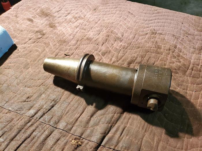 Used Devlieg Microbore RGA-302 Gear Adjust Boring Ring & 50 Taper Adapter