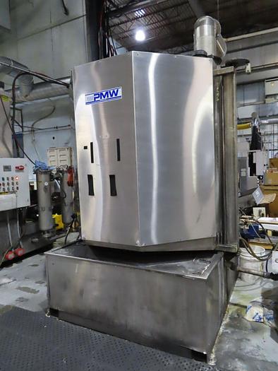 Used Precision Metals Works #812SS Stainless Steel Rotary Basket Heated Parts Washer