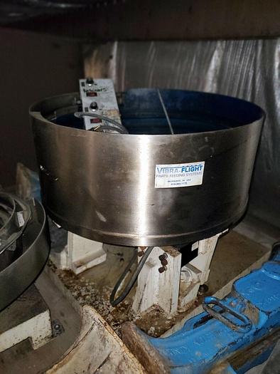 Used Vibra Flight 24'' Diameter Vibratory Feeder Bowl w/FC-102 Proximity Control & Ba