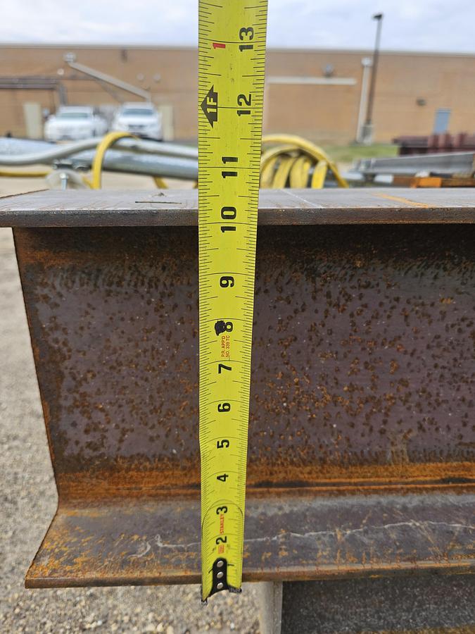 Used 2000# Shop Built 33' Span x 40' Runway Freestanding Bridge Crane & 1 Ton Hoist 