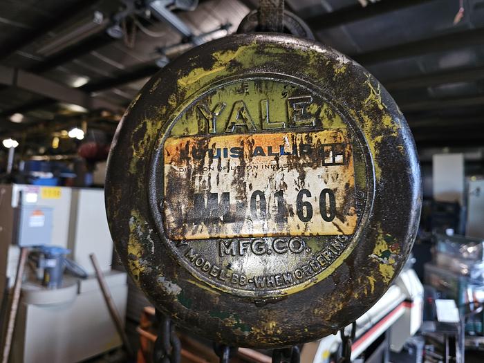 Used Yale 1 Ton Capacity Model #B-B Spur Gear Block Hoist