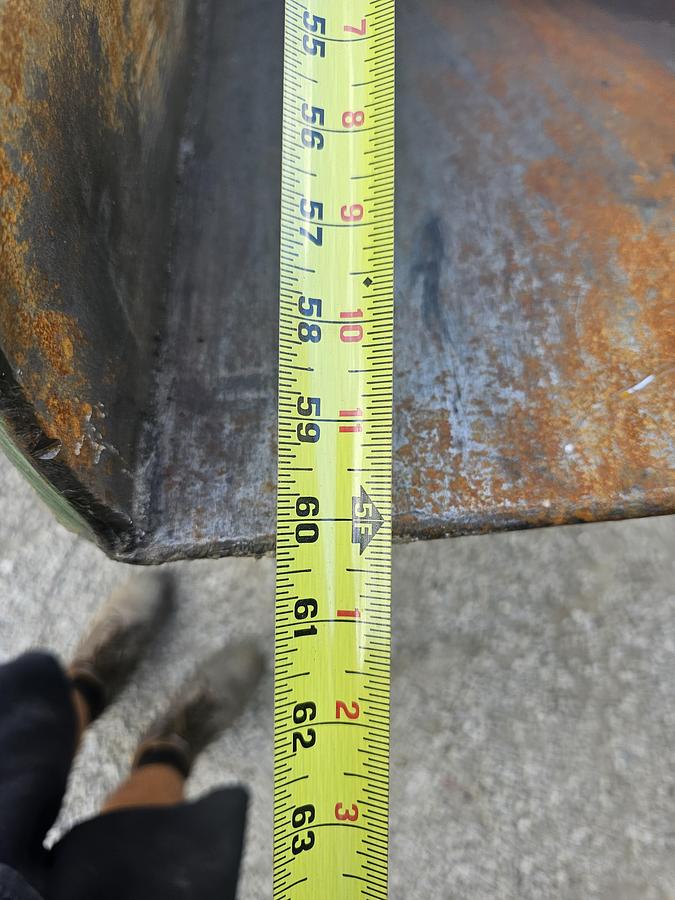 Used 1 Cu. Yard Portable Roura Durable Series Dump Hopper, Castor Wheels 