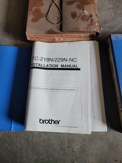 Used Set of Brother TC-218N/229N-NC Installation Manuals and Documentation