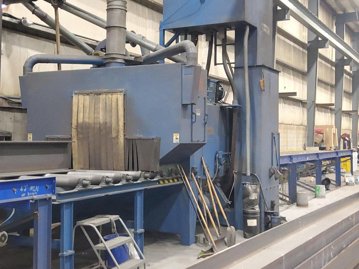 Used Pangborn ES-1921-109 Rotoblast | 4-Wheel (100HP) Pass-Thru Blaster & Dust Collector 