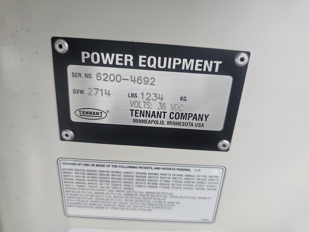 Refurbished Tennant M6200 Battery Operated 55" Cleaning Path Ride On Floor Sweeper