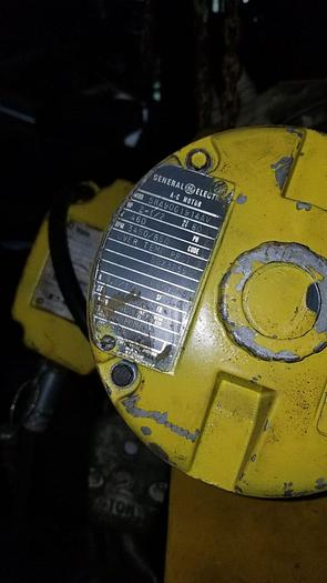 Used Yale 2 Ton Electric Chain Hoist Model #KEL2-10H15/3.75S2 w/2 Ton Coffing Trolley