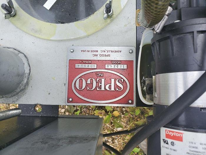 Used 12' Spego TURNAMIC 123 Hydraulic 3 Tube Barfeeder w/123Z65 Power Source & PLC Control