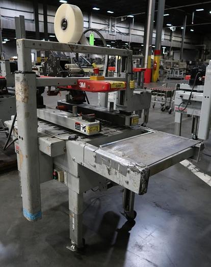 Used 3M-Matic 800-A3 Side Belt Adjustable Case Sealer Accu-Glide 3 Taping Head 