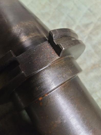 Used Kennametal CAT50 Collet Chuck Tool Holder CV50TG100 & Cutter