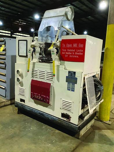 Used Stewart Bolling 2 Roll Rubber Mill w/Steam heated chrome rolls 6″ dia x 13″ long