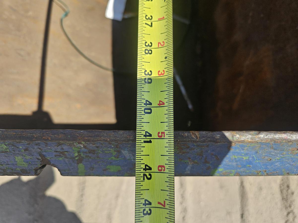 Used 1 Cu. Yard Castor Mounted Self Dumping Hopper 41" x 55" x 28" 