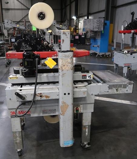 Used 3M-Matic 800-A3 Side Belt Adjustable Case Sealer Accu-Glide 3 Taping Head 