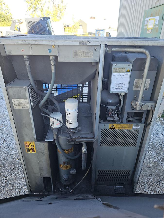 Used 2016 Atlas Copco GA15VSD+FF Rotary Screw Air Compressor, 20 Hp - 88.6 CFM
