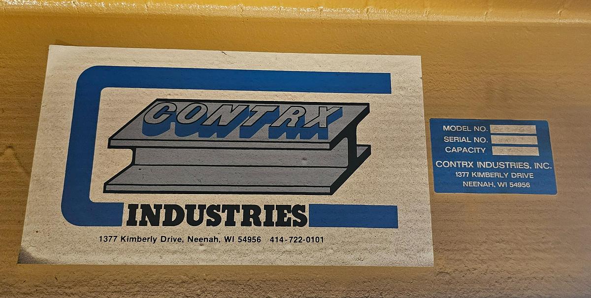 Used 2 Ton Contrx Cranes 17' Span Fixed Height Gantry Crane & Budgit Electric Hoist