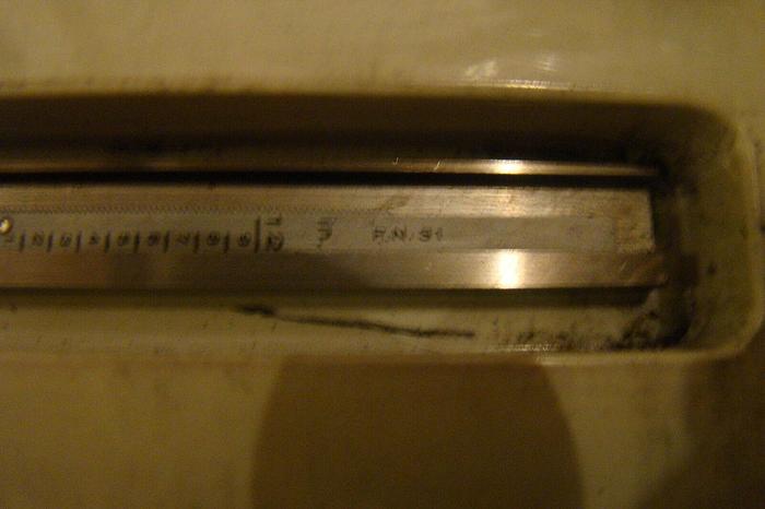 Used Mitutoyo Depth Vernier Gage Size: 12'' Model #PN.91