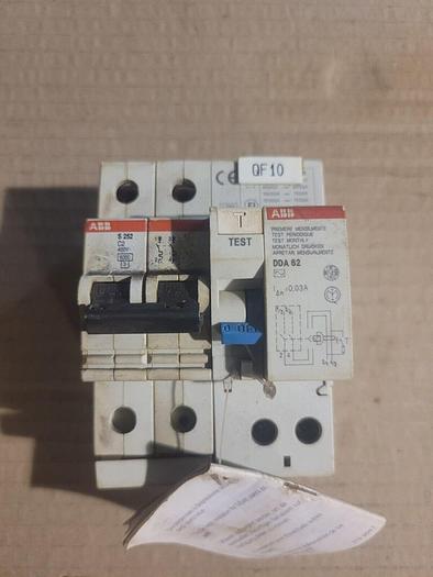 Used ABB 2 Pole S-252 C2 Circuit Breaker 400V 25 Amp Rated