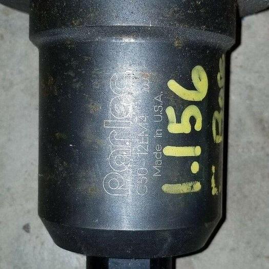 Used PARLEC C50-12EM4 CAT50 Weldon Style CNC End Mill Holder Adapter 1-1/4"