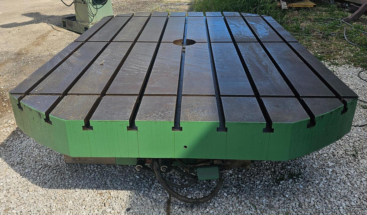 Used 96" x 72" Cincinnati-Gilbert Rotary Air Lift Table - 20,000 lb Capacity