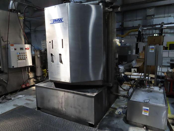 Used Precision Metals Works #812SS Stainless Steel Rotary Basket Heated Parts Washer