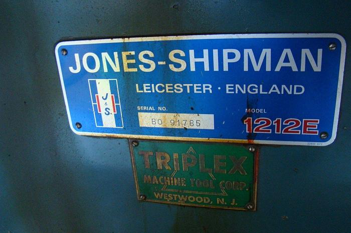 Used 6" Diameter x 13" B.C. Jones & Shipman #1212E ID./OD. Cylindrical Grinder w/DRO