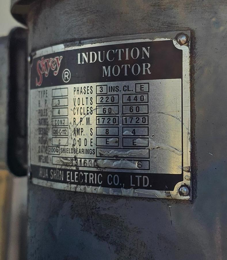 Used 3 Hp Sharp LMV-50/DVS CNC Vertical Knee Mill Acu-Rite CNC Control Collets & Vise