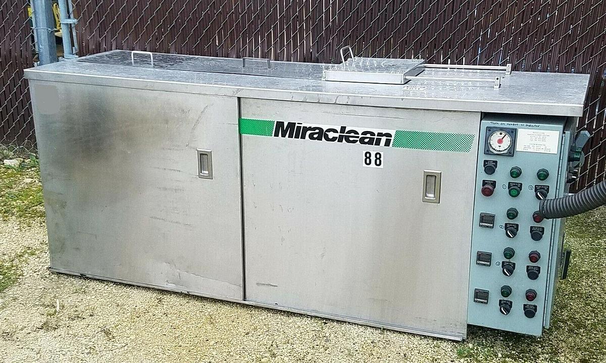 Used BCS CO. MIRACLEAN U/S SST 3-Stage Ultrasonic Heated Parts Washer SOAK/WASH/RINSE