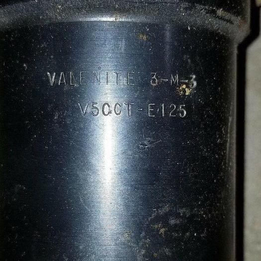 Used Valenite CAT 50 1.25" End Mill Holder V50CT-E125, 3-M-3 w/RBN-240 PA Boring Head