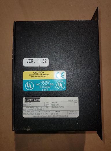 Used Electro-Craft DDM-009 AC Servo Reliance Motor Amp Cable 9101-1522 Rev. E