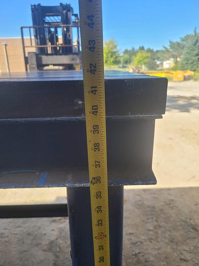 Used 60” x 30” x 2” Thick Large T-Slot Setup Table