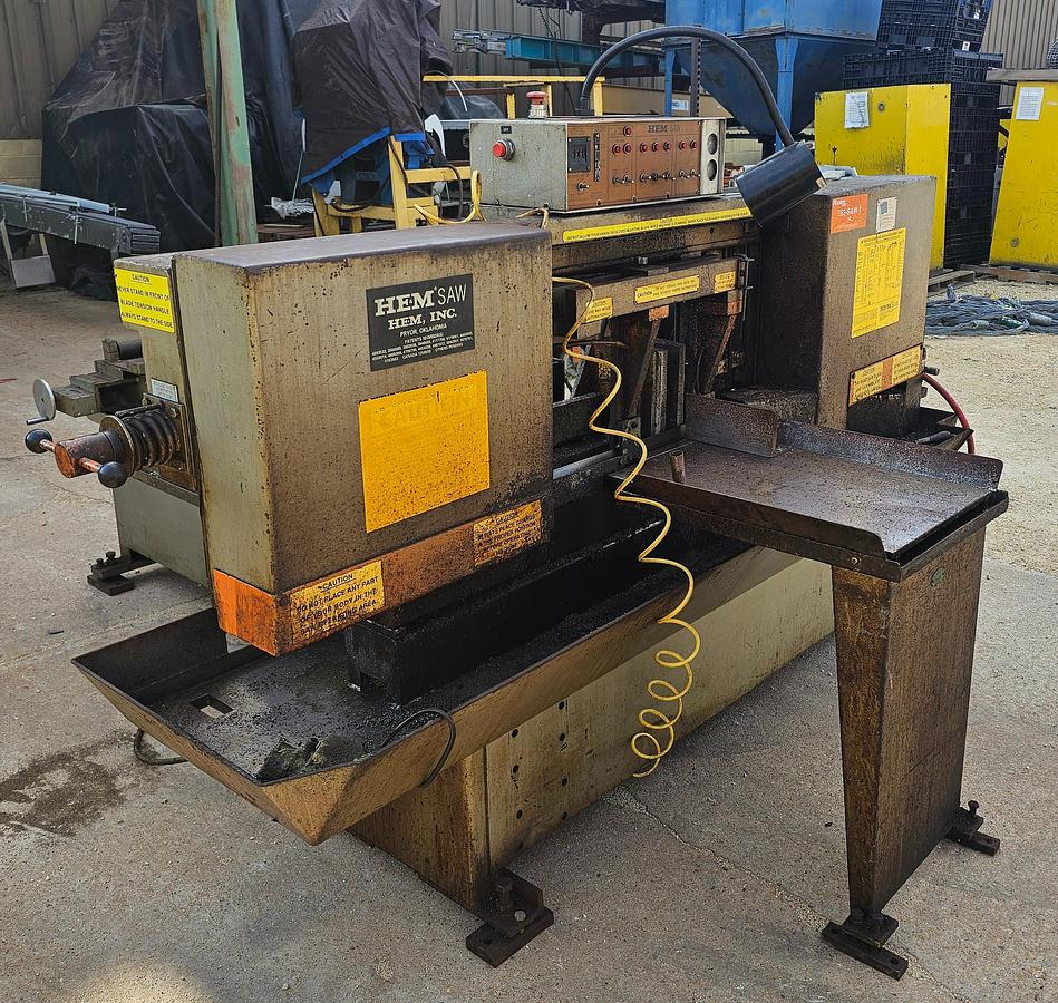 Used Hem H101A-1 Automatic Horizontal Bandsaw 12.75" x 12.75" Capacity 5 Hp