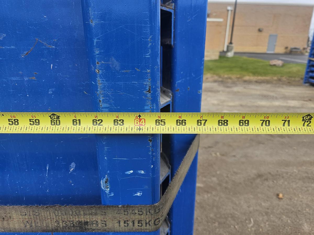 Used 5,500 lb Shelf Capacity Engineered Handling Systems 48" x 99" Sheet Metal Storage Rack System - 8 Shelf