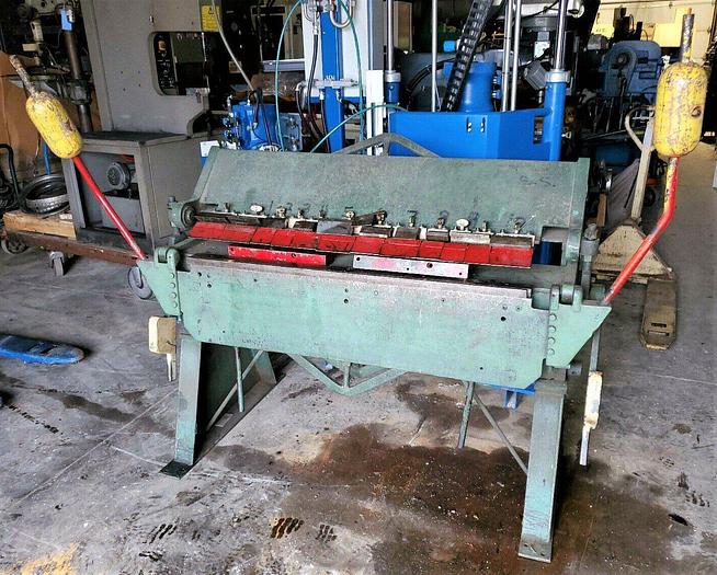 Used 4′ x 14 Gage Chicago Dries & Krump Box and Pan Finger Brake #BPO-414-6