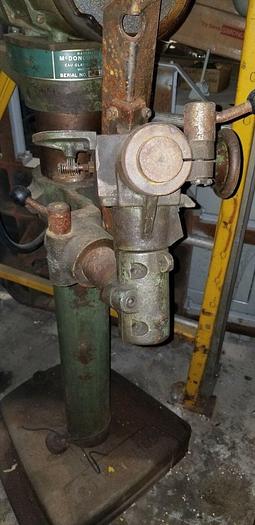 Used McDonough Drill Grinder on Baldor 1/2 Hp Dual End Pedestal 115V/1/60 w/Worklight