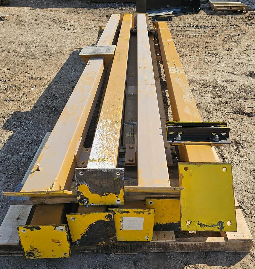 Used 15' Span x 30' Runway CM Lode Rail Modular 1 Ton Freestanding Workstation Crane & Hoist