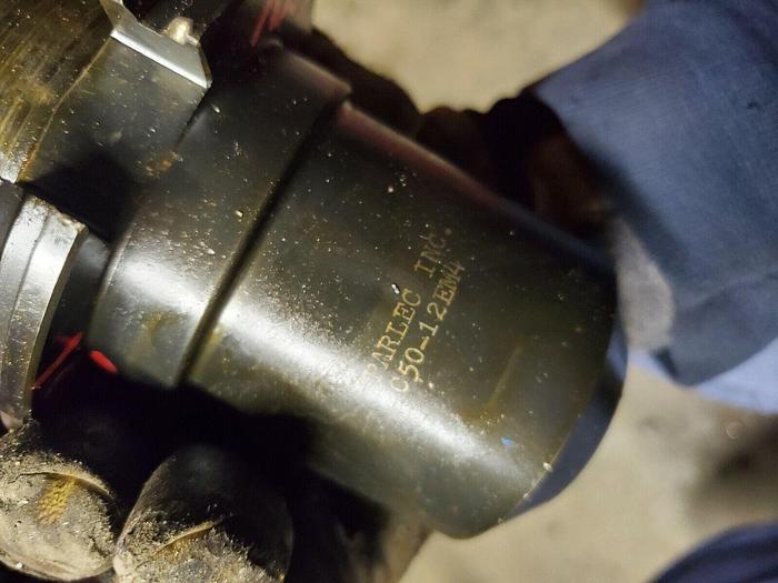 Used PARLEC C50-12EM4 CAT50 Weldon Style CNC End Mill Holder Adapter 1-1/4"