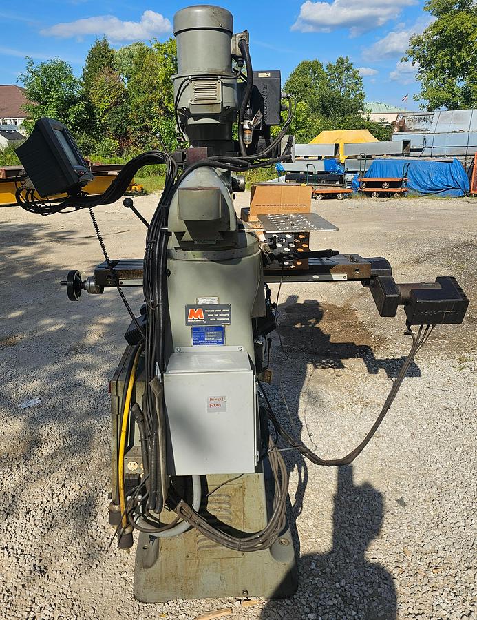 Used 3 Hp Sharp LMV-50/DVS CNC Vertical Knee Mill Acu-Rite CNC Control Collets & Vise