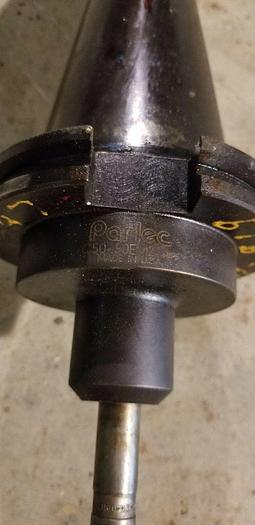 Used Parlec C50-50EM2 CAT 50 Weldon Style End Mill Tool Holder 1/2" Bore 2" Proj