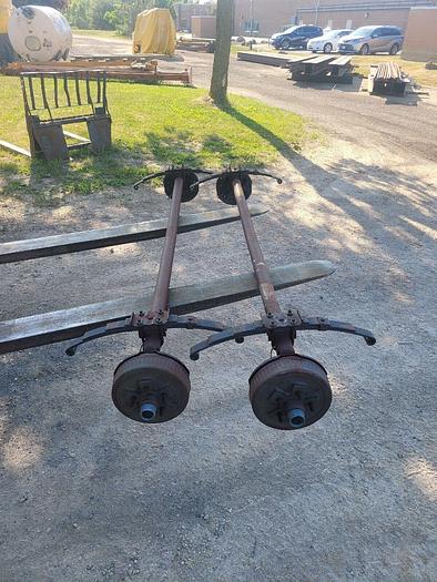 Pair of Dexter 8' Spring Trailer Drop Axle 3500 lb Capacity
