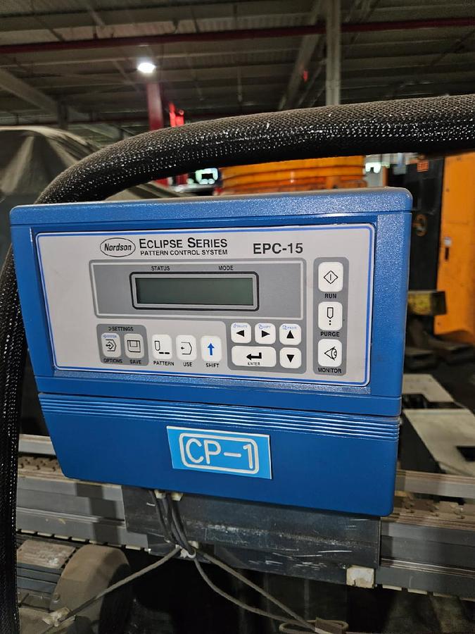 Used Nordson DuraBlue 4 Hot Melt Adhesive Applicator 1026751A w/ Eclipse EPC-15 Controller