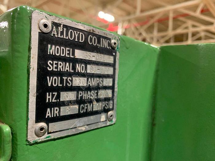 Used Alloyd 6S-CBE 6 Station Rotary Blister Packaging Machine