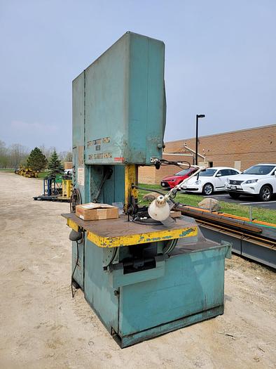 Used Grob 6v-36 Industrial 36” Vertical Bandsaw w/RW-A Blade Welder & Extra Blades
