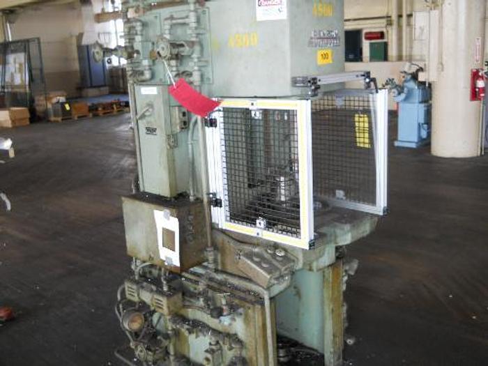 Used 10 Ton Denison C-Frame Hydraulic Multi-Press w/Safety Enclosure #T100LA72S210