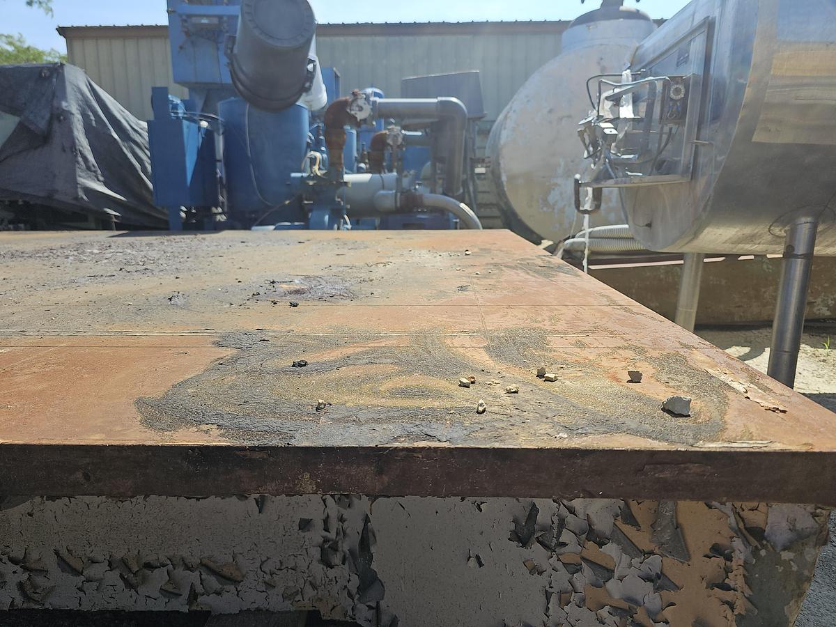 Used Cast Iron 100" x 102" x 36"T Inspection/Layout/ Set-up Table 1.5" Surface Plate