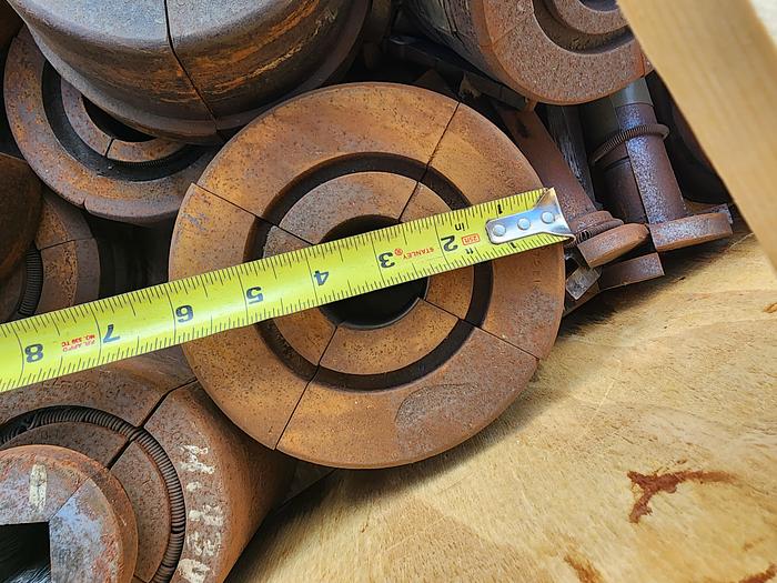 Used Hydraulic Pipe Expanding Machine w/Enerpac Pump & Cylinder Up To 7" Dies Included