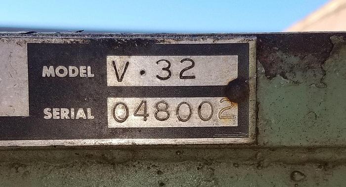 Used Almco #V32 – 32 Cubic Ft 120″ x 20″ x 24″ Vibratory Tub Finishing Machine A1 Liner