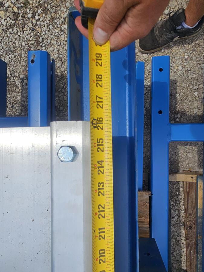 Used Gorbel 500 lb Freestanding Workstation Bridge Crane 18' Alum Bridge x 40' Runway w/ CM Hoist
